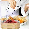 食器セットラウンド寿司バケツ木製トレイステンレススチールミキシングボウル家庭用バレル
