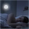 Nachtlichten LED Dual USB Port Motion Sensor Night Light met Wall Charger Plug schemering tot Dawn Drop Leving Lights Lighting Indoor Ligh DH2R4