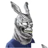 Parti Maskeleri Hayvan Karikatür Tavşan Maskesi Donnie Darko Frank Tavşan Kostüm Cosplay Cadılar Bayramı Maks Malzemeleri 220826 Damla Teslimat Dhn4D