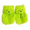 2024 Teddy bear plush slippers cute cartoon couple family warm home cotton shoes winter thickened bag with warm shoes