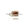 Tasses Tasse à café créative avec biscuit biscuit dessert poche tasses en céramique drôles pour tasse à thé cadeau de voyage T200506 Drop Delivery Home Gard Dhmcj