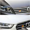 Andra interiörstillbehör Ny bilklistermärke German Flag Emblem Badge Deutsch Bumper Front Grille Decal för Scirocco Golf 7 6 Drop Deliv Dhbyx