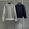 Suéter masculino suéter outono inverno marca de moda coreana emendada listra casual de alta qualidade em torno do pescoço de lã pullover para mulheres