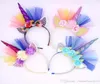 Baby Einhorn Stirnband Spitze Kopfschmuck Tiaras für Party Halloween Schöne Katzenohren Mädchen Blume Haar Sticks Mädchen Haar Bow8886801