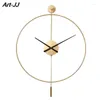 Wall Clocks Nordic Luxury Clock Modern Simple Living Room Bedroom Decor Restaurant El Indoor Retro Watch