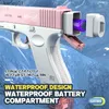 Gun Toys Water Gun Kids Toy Toy Electric Water Gun for Pool Beach Recingable Culld Auto Water Pistol Toy Gun Summer في الهواء الطلق ألعاب الطفل هدية yq240307