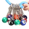 16PCS Snookerbal Set Sleutelhanger Biljart Zwembad Sleutelhanger Cadeau 25mm264F