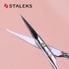 1 st Staleks SX-21/1M Manicure Dead Skin Scissors Russian Style Olecranon Eyebrow Scissor Magnolia Pattern Exfoliating Nail Tool 240305