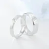 Bagues de cluster Classic Femmes Argent Couleur Bague en acier inoxydable Simple Titanium Dessin Engagement Saint Valentin Cadeau