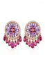 Boucles d'oreilles à pompon ovale pour femmes, cadeau de luxe, Costume de fête de mariage, bijoux de Banquet, marque 7131561