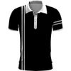 Polo da uomo Camicie da golf Plaid Turndown Stampa 3d T-shirt Streetwear Manica corta Buttondown Abbigliamento moda Camicetta casual Top 240226