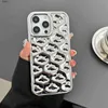 Mobiltelefonpåsar glansig plätering av silver telefon case pro pro max mode metallisk färg silikon chockprof coverh240307