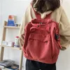 Sacos escolares moda lona verde estudante universitário mochila na moda mulheres homens bolsa para portátil feminino masculino viagem meninas meninos mochila