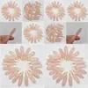 Charms tråd Wrap Natural Stone Rose Quartz form Charms Point Chakra Pendants For Jewelry Making Wholesale Handmade Drop Delivery Jewe Dhjpl