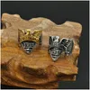 Bandringen Roestvrij Staal Heren Bikerringen Amerikaans Titanium Eagle Retro Goud Sier Voor Heren S Mode-sieraden Accessoires Drop Delive Dhatb