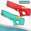 Arma brinquedos automático grande pistola de água elétrica brinquedo crianças ao ar livre praia jogos piscina verão brinquedos alta pressão grande capacidade água gunsl2403