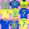 Soccer Jerseys 2024 Brasils Soccer Jerseys 22/23/24 L.Paqueta Richarlison Shirt Raphinha Kids Kit Footballh240307