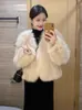 Haining Fox Jacket For Women's 2023 Winter New Fur Integrated Plush Short Stature 350535