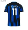 Soccer Jerseys InterS soccer jerseys LUKAKU ANNIVERSARY BARELLA ASLLANI FRATTESI Home and 2024 football men shirt kids kitH240307