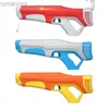 Jouets pistolet pistolet jouets grand pistolet à eau électrique jouet rechargeable haute pression Auto Absorption d'eau tir continu enfants piscine extérieure jouet 240307