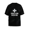 GRAILZ, A Niche Trendy Brand with Distressed Mud Dyed Cross Loose Casual Men's Couple Half Short Sleeved T-shirts Ins