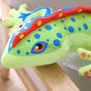 Fyllda djur 3D Gecko Toy Soft Filled Plush Animal Chameleon Lizard Doll Pillow Cushion Kid Boy Girl Gift WJ302 220217 240307