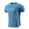 Yoga Outfit Ll Hommes Chemises d'extérieur Nouveau Fitness Gym Football Football Mesh Back Sports T-shirt à séchage rapide Skinny Male Drop Delivery Sports Dhe0C