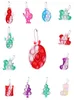 Julleksaker Simple Key Ring Sensory Push Pet Bubble KeyChain Xmas Tree Santa Snowman Sled Bell Stocking Shape Tie Dye Color Puzzle Board G90W84Y1435099