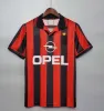 Maillots de football rétro à manches longues Kaka Baggio Maldini VAN BASTEN Pirlo Inzaghi Gullit Shevchenko Vintage Shirt Classic Kit 93 94 95 96 97 06 07 09
