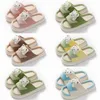 Projektant Slipper Slides for Men Slider Sandals Outdoor Slide Eva Bone biały sandał Onyks czarny piasek czysty kapcie Vermillion letnich butów plażowych Sneaker Gai