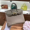 10S Designer -Tasche Alle handgefertigte Einkaufstasche Real Crocodile Hauttasche Marke Geldbörse Luxushandtasche Voll handgefertigte Wachslinie Nähte