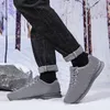 Scarpe casual Fujeak caldo cotone in pelliccia sintetica per uomo appartamenti da esterno antiscivolo scarpe da ginnastica leggere da uomo di grandi dimensioni