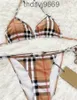 Designer Womens badkläder Nyheter baddräkt Kvinnor Vintage Thong Micro Cover Up Bikini Set Tryckt baddräkter Summer Beach Wear Swimming Sui 9Kav