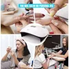 UV LED Nail Lamp For Manicure Gel Polish Drying With Auto Sensor Fast Curing Dryer Salon 240229