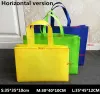 Borsa tote in tessuto non tessuto vuota Borsa riutilizzabile per lo shopping Borsa tridimensionale per la pubblicità del marchio Borse per regali promozionali Accetta la stampa del logo personalizzato FY8655 0307