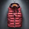 Gilet da uomo 2024 Giacca da uomo Gilet senza maniche imbottito Versione coreana Slim addensato Abbigliamento caldo