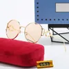 Sunglasses for Woman men women Luxury Brand Designer Fashion Unisex Classic Brand Metal Round Sunglasses High Quality Sun Glasses Eyewear Ladies Female Glasses