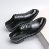 Chaussures décontractées de luxe en cuir pour hommes, respirantes, en caoutchouc, robe formelle, bureau, Oxford, chaussures plates de mariage, Mocassin Homme