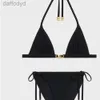 Kadın Mayo Kadın Bikini Tasarımcı Mayo Moda Mektubu Bikini Kısa Set Seksi Luxury Mayo Thang Set 240307