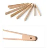 Tramatklämmor Brödstångar Beech Wood Dessert Biscuits Clip Cake Tongs Multifunktion Matlagning Klipp Hem Bakeware Tool Clips de Madera Para Alimentos