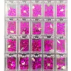 20GridsEach-1-ShapeStrass Diamante Prego Encantos Cristais Strass AB Diamante 3D Vidro Nail Art CRISTAL Decorações 400 Pçs/caixa 240301