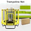 Filet de protection pour trampoline Filet de sécurité pour trampoline rond extérieur Tapis de saut Filet de protection pour lit de rebond pour enfants Nylon anti-blessure 240226