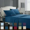 Soft Microfiber Bed Sheet Set 1800 Count 34 Piece Luxury Egyptian Sheets Flat Fitted pillowcase Deep Pocket 240226