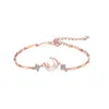 Bracelets personnalisés en forme de lune, artisanat léger et polyvalent, petits et populaires, cadeaux de saint-valentin, nouvelle collection