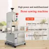 Elektrische vleesbottenzaagmachine 220v Kleine desktop roestvrijstalen snijmachine Keuken Chopper Food-grade Spare Rib Cutting