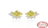 Charm Topaz Diamond Stud Earring 925 Sterling Silver Engagement Wedding Earrings For Women Bridal Promise Party Jewelry8983552