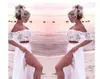 Weißes Spitzen-Strandkleid für Damen, langes zweiteiliges Strandkleid, 2019 Sommer-Sommerkleider, Übergrößen-Kleid, Oberteil, Robe Blanche, Dantel14705457