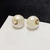 Pearl Designer Earings For Women Knot Twist Stud örhängen 18K Guldpläterad smycken Luxury Simplicity Studs Wedding Girls