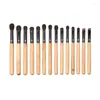 Makeup Brushes Professional Handmade Set Blue Squirrel Muskrat Hair Eye Shadow Eyebrow Brush Cypress Handtag