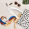 Shopping Bags Polka Dot Female Shoulder Spots Pattern Reusable Bag Fashion Large Capacity Tote Kawaii Canvas